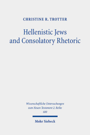 Christine R. Trotter elucidates how Hellenistic Jewish writers attempted to comfort those living in the midst of and in the wake of persecution and violence. While past scholarship has explored this question primarily in terms of the development of Jewish apocalypticism and afterlife beliefs, Christine R. Trotter takes a comprehensive approach by investigating how Hellenistic Jewish authors engaged with ancient consolatory rhetoric, that is, the means of persuasion intended to move a suffering person out of grief and into joy. Through studies on 2 Maccabees, the Wisdom of Solomon, 1 Thessalonians, and Hebrews, the author explicates how Hellenistic Jewish authors navigated the diverse traditions of consolation within their biblical heritage and Greco-Roman culture. Her work has important implications for the genre of 1 Thessalonians and the dates of composition of the Wisdom of Solomon and Hebrews.