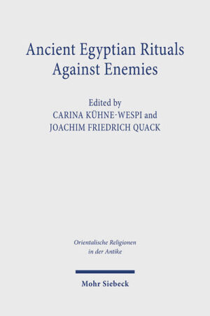 The contributors to this volume discuss several aspects of ancient Egyptian rituals against enemies ("execration rituals"). Various kinds of sources-figurines, textual descriptions, iconographical depictions-make it possible to trace this phenomenon from the 6th Dynasty to the Ptolemaic-Roman period. A special focus lies on Middle Kingdom and Late Period/Ptolemaic-Roman execration figures, the methods that were applied to produce them, the ritual acts performed with these figures, and the personnel involved in the rituals. Other chapters deal with possible connections between execration and female figurines, or the question of how killings of human beings can be assumed to have formed part of these rituals. The volume thus demonstrates how different approaches and perspectives can contribute to increasing and improving our understanding of Egyptian rituals against enemies.