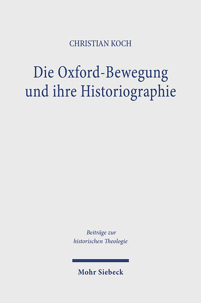 Das Oxford-Movement stellte eine der einflussreichsten Reformbewegungen in der Geschichte der Kirche von England dar. Angesichts der gesellschaftlichen Transformationen zu Beginn des Viktorianischen Zeitalters hob die Bewegung dazu an, das Wesen der englischen Kirche neu zu beschreiben. Die Vertreter der Bewegung waren davon überzeugt, es gelte, die vermeintlich katholischen Wurzeln der Church of England neu zu betonen. Sie erhoben daher in ihrem kirchenpolitischen Wirken eine Reihe historischer Traditionen-nicht zuletzt das Erbe der Kirchenväter-zu ekklesiologischen Normgrößen, von denen sie eine Erneuerung ihrer Kirche erhofften. Christian Koch untersucht das Schrifttum der Bewegung und macht sichtbar, wie darin kirchliche Reformvorstellungen und historiographisches Denken ineinandergreifen. Er beleuchtet exemplarisch die Bedeutung von historischen Narrativen für die diskursive Konstruktion konfessioneller Identität.