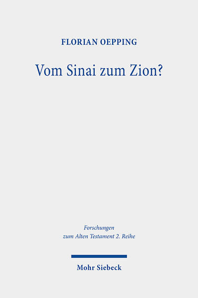 Die neuere Pentateuchforschung hat die Annahme einer uralten Sinaitradition ins Wanken gebracht. Florian Oepping zeichnet davon ausgehend das Verhältnis der Gottesbergüberlieferungen an einer Vielzahl von Texten im Alten Testament nach. Während die Gottesbergvorstellungen im Nordreich Israel vor allem durch das Motiv der Theophanieschilderung geprägt sind, bilden sich im Südreich Juda die Anfänge der Zionstheologie heraus. In exilischer und nachexilischer Zeit kommt es dann insbesondere in Jerusalem zur Ausgestaltung sowohl der Sinaitradition als auch der Zionstheologie. Die Verhältnisbestimmung „Vom Sinai zum Zion“, wie sie im Alten Testament präsentiert wird, lässt sich auf der Basis der Ergebnisse der vorliegenden Studie nicht halten-vielmehr treten die beiden Gottesbergtraditionen in einen literarischen Dialog.