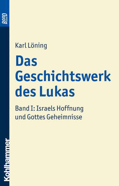 Dieses Buch erhalten Sie als BonD-Ausgabe. Dabei handelt es sich um einen Nachdruck des vergriffenen Originaltitels von 1997-hergestellt auf Bestellung, mit einem hochwertigen Digitaldruckverfahren. Das lukanische Doppelwerk (Lukasevangelium und Apostelgeschichte) ist kein Evangelium mit einer Kirchengeschichte als (unpassender) Fortsetzung, sondern ein originärer einheitlicher Entwurf der Ursprungsgeschichte des Christentums, mit dem Lukas die Reichweite des kulturellen Gedächtnisses des (nachpaulinischen) Christentums seiner Zeit neu bestimmt. Die Darstellung versteht sich als Einführung in die Lektüre des lukanischen Gesamtwerks als theologischer Erzählung. Die Interpretation folgt dem Grundsatz, dass der Text so, wie er überliefert ist, verständlich ist, wenn der Leser dem Gang der erzählten Handlung als Programm der Lektüre folgt. Band 2 "Der Weg Jesu" (Urban-Taschenbücher, Band 456) ist 2006 erschienen, Band 3 "Das Wort findet zu den Völkern" ist in Vorbereitung.