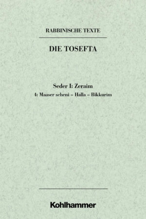 Im ersten, zweiten, vierten und fünften Jahr der Jahrwoche hatte nach rabbinischem Verständnis der israelitisch-jüdische Bauer einen Zweiten Zehnten (Maaser scheni) zu entrichten. Aber musste die Auslösung in einer bestimmten Währung erfolgen? Oder wie sollte man verfahren, wenn nicht zu erkennen war, ob es sich um den Zweiten Zehnt handelte?-Der Traktat Bikkurim ("Erstlingsfrüchte") befasst sich mit der Art und Weise, wie die Erstlingsfrüchte anlässlich einer Wallfahrt im Tempel darzubringen sind.