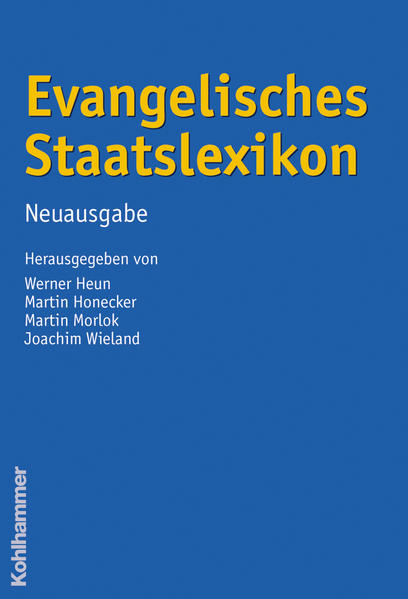 Zunehmende Internationalisierung und Europäisierung, Globalisierung, rasante Entwicklungen in Informationstechnik, Neuen Medien sowie in Bio- und Gentechnik, neuartige terroristische Gefährdungen und tiefgreifende gesellschaftliche Veränderungen nehmen maßgebenden Einfluss auf Kirche und Staat gleichermaßen. Eine Auseinandersetzung mit diesen Problemen setzt fundierte Information und Sachkenntnisse für die eigene Urteilsbildung voraus. Mit über 400 Artikeln, verfasst in fachübergreifender Zusammenarbeit von Theologen und Juristen, informiert das Staatslexikon in kompakter Form über alle wesentlichen Begriffe, Entwicklungen und Sachverhalte von Staat und Kirche, Wirtschaft und Gesellschaft aus evangelischer Sicht.