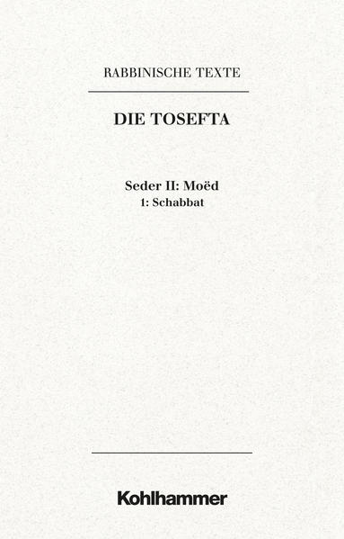 Der Toseftatraktat Schabbat eröffnet den Seder Moëd und behandelt Vorschriften für den Siebten Tag. Wie im entsprechenden Mischnatraktat, jedoch mit anderer Akzentsetzung, geht es dabei etwa um Fragen des Tragens zwischen verschiedenen "Bereichen", von Sabbatlampe und -herd, des "Ausgehens" mit bestimmten Gegenständen oder von Mindestmaßen, bei denen man schuldig wird