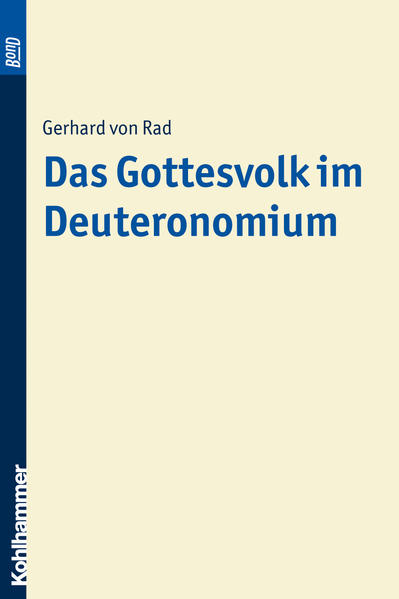 Dieses Buch erhalten Sie als BonD-Ausgabe der Originalausgabe von 1929. Dabei handelt es sich um einen Nachdruck des vergriffenen Originaltitels-hergestellt auf Bestellung, mit einem hochwertigen Digitaldruckverfahren. "Die Frage nach Inhalt und Tendenz des Deuteronomiums ist in unseren Tagen Gegenstand eingehendster Forschung geworden.-So sind wir heute besonders eindringlich darauf gewiesen, diese umstrittene Urkunde zunächst aus sich heraus zu erklären." Als Leitmotiv des Deuteronomiums identifiziert von Rad den Gedanken von Israel als Volk Jahwes: "Das durch seine Seßhaftigkeit vollkommen erdgebundene nationale Volk in direktem Verhältnis zu dem überkreatürlichen Gott-nach dieser Seite hin ist im Dt. das letzte Wort gesprochen."