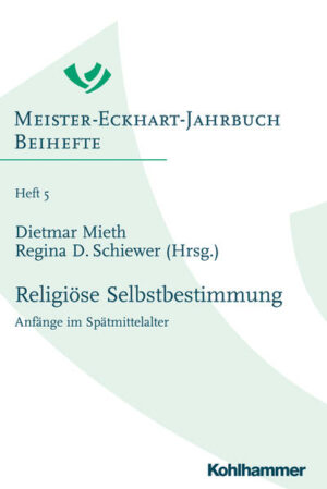 When examining religious individualization processes, "religious self-determination" makes for a particularly intense subject. In this work the intense nature of the topic is discussed, based upon the life and times of the late medieval theologian Meister Eckhart, and set within the context of intellectual and cultural history. The exchange that took place between religious metaphysics and deep, personal religious experience contributed, among other things, to creating a climate for religious self-determination, which repeatedly caused conflicts within the church.