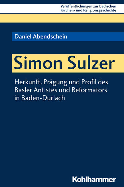 Der reformierte Theologe Simon Sulzer (1508-1585) kam über Stationen in Straßburg, Bern und Basel schließlich in die Markgrafschaft Baden-Durlach, wo er bei der Einführung der Reformation 1556 entscheidend mitwirkte. Aus einer Vielzahl von Quellen entwirrt Daniel Abendschein die Vita Sulzers und deckt dabei ideologische Interpretationslinien auf. Er bietet eine moderne Gesamtbiographie Sulzers einschließlich der eigens gewürdigten lebensgeschichtlichen Umstände (Herkunft, ungesicherte Existenz, Ehe und Familie) vor dem Hintergrund der Reformationsgeschichte und des beginnenden konfessionellen Zeitalters. Theologisch bietet die Untersuchung eine präzise Entfaltung und Begründung der These der lebenslangen Schülerschaft Sulzers bei dem Straßburger Reformator Martin Bucer.