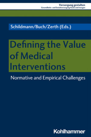 Defining the value in health care and elaborating appropriate value-propositions for health care beneficiaries poses numerous empirical and normative challenges. Different methods of Health Technology Assessments (HTAs) embedded in various interdisciplinary approaches of defining the value of health care have been established in recent years. Current initiatives aim to develop and combine transnational attempts to define an overall acceptable range for value-based healthcare interventions. In this book international scholars with background in medicine, philosophy, health-economics and further disciplines, who participated in an interdisciplinary conference in 2019 combine in-depth analyses with reflections informed by multidisciplinary debates on a pressing issue in healthcare.