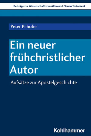 Die Aufsätze zur Apostelgeschichte von Peter Pilhofer aus den letzten 10 Jahren sind in diesem Band versammelt. Bei den meisten handelt es sich um Vorträge oder sonst bislang unpublizierte Stücke, die hier zum ersten Mal veröffentlicht werden. Die Themen reichen von den Orten der Wirksamkeit Jesu über die Präzisierung der Suhlschen Hypothese (Paulus war in Albanien) bis zur Frage nach dem Verfasser der Apostelgeschichte. Dieser ist mit dem Verfasser des Lukasevangeliums nicht identisch und daher ein neuer frühchristlicher Autor, der bislang in der Literatur nicht gewürdigt worden ist, obgleich er als solcher schon vor annähernd 100 Jahren postuliert wurde. Die etablierte Rede vom "Lukanischen Doppelwerk" ist daher aufzugeben: Wir haben es mit zwei unterschiedlichen Verfassern zu tun. Die Folgen reichen weit und sind im Einzelnen noch nicht abzusehen.