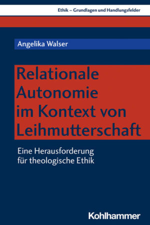 Adoption, In-Vitro-Fertilisation, Leihmutterschaft? Neue Möglichkeiten der Fortpflanzungstechnologien betreffen nicht nur unfreiwillig kinderlose Paare, sondern die Gesellschaft in ihrer Gesamtheit. Den großen Wunsch nach dem eigenen Kind mit ethischen Fragen zu zerstören wirkt brutal-doch es ist eben auch Faktum, dass dubiose Adoptionsgeschäfte und Kinderhandel Teil der globalen Realität sind. Die Theologie und besonders die Theologische Ethik muss sich dieser drängenden Frage unserer Zeit annehmen. Ausgehend von persönlichen Erfahrungen nähert sich Angelika Walser als theologische Ethikerin der Frage nach Leihmutterschaft.