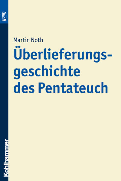 Dieses Buch erhalten Sie als BonD-Ausgabe. Dabei handelt es sich um einen Nachdruck des vergriffenen Originaltitels-hergestellt auf Bestellung, mit einem hochwertigen Digitaldruckverfahren. Dieses Werk des berühmten Alttestamentlers Martin Noth, erstmals 1948 erschienen und in den Folgejahren wiederholt nachgedruckt, gilt als Klassiker der Pentateuch-Forschung. Methodischer Zugriff und analytische Kompetenz in der Darstellung der Überlieferungselemente sowie der literarischen Gestaltungen des Pentateuch sind bis heute vorbildlich. Das Werk wird als BonD-Titel auf der Grundlage der Originalausgabe von 1948 wieder vorgelegt.