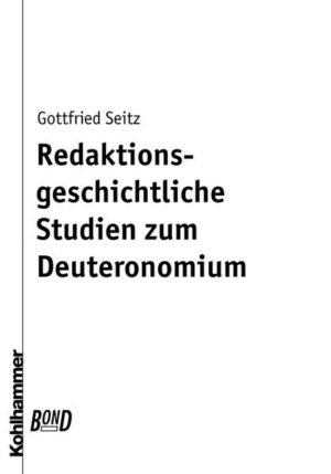 Dieses Buch erhalten Sie als BonD-Ausgabe. Dabei handelt es sich um einen Nachdruck des vergriffenen Originaltitels-hergestellt auf Bestellung, mit einem hochwertigen Digitaldruckverfahren. Seitz untersucht vor allem die kleineren Teilformen und Stileigentümlichkeiten des Deuteronomiums. Daran zeigt er auf, wie verschiedene Überlieferungskomplexe in das Buch aufgenommen wurden. Als Hauptstadien dieser Überlieferungsgeschichte unterscheidet er die deuteronomische Sammlung (etwa zur Zeit Jesajas), die deuteronomische und deuteronomistische Überarbeitung.