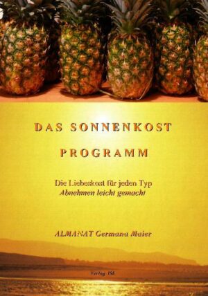 Es ist möglich, ein Problem zu lösen, weil wir bereit sind, die geistigen Grenzen, die es geschaffen haben, zu überschreiten! Lea Wenn dir unser SONNENKOST~PROGRAMM begegnet, dann hast du in irgendeiner Weise Interesse an Ernährung, Nahrung, Materie, Körper, spirituellem Wachstum und natürlich an dir selbst und einem Sein! Das ist gut, denn wir haben dir etwas zu sagen! In deinem „System“ Körper, Seele und Geist gibt es eine übergeordnete Kommunikationszentrale. Diese Schaltzentrale ist körperlich wahrnehmbar und auch sichtbar und wissenschaftlich messbar! Egal, was in deinem Leben innen und/oder außen in die Irre geleitet ist, (Gewicht, Krankheit, Depression, finanzielle Not usw.) es weist dies auf einen Defekt genau dieser Schaltzentrale hin. Mit unserem SONNENKOST~PROGRAMM und den dazugehörigen Informationen in unserem Buch schaffst du dir selbst eine neue Basis, deiner Schaltzentrale Freiräume, Kraft und Möglichkeit zur Regeneration und Reparatur einzuräumen. Das SONNENKOST~PROGRAMM ermöglicht deinem Körper, klare Abläufe zu erkennen und Erneuerung möglich zu machen. Dazu muss dein Körper zu Kräften kommen und ausreichend mit Nahrung versorgt werden. Das heißt - er muss endlich richtig satt sein!! Damit wirst du schnell und dauerhaft abnehmen und vital werden! Durch die Reparatur deiner Schaltzentrale werden sich natürlich auch viele andere Defekte beheben! Das Buch ist so aufgebaut, dass es Menschen lesen und „verdauen“ können, die noch keinen spirituellen Weg beschritten haben - also du kannst es ohne Bedenken deiner Mutter, Tante, Oma, Freundin oder deinem Mann, Vater oder Chef geben, wenn sie unter ihrem Übergewicht, Rheuma, Allergie oder sonst etwas leiden. Sie alle werden Freude daran haben und Erneuerung erleben. Es wird aber auch für Menschen sein, die in die zweite, dritte oder noch höhere Ebene hinein lesen können. Du wirst staunen über die Möglichkeiten, die sich dir in diesem SONNENKOST~PROGRAMM eröffnen. Wir freuen uns, dir einen Dienst zu erweisen! Dein Zachhiesenhofteam und ganz besonders Almanat Germana Maier und Lea Martina Krebs Zachhiesenhof Huttich 2 A-5201 Seekirchen Tel. x43/6212/7088 info@zachhiesenhof.at www.zachhiesenhof.at www.sonnenkost-programm.at