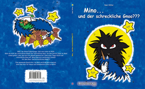 Mino, der kleine Einhornjunge, liebt sein Leben im Wald. Wäre da nicht der schreckliche Gnoo!!! Der schreckliche Gnoo, von dem bereits jeder im Wald einmal gehört, aber den noch nie jemand gesehen hat. Dann eines Tages taucht der schreckliche Gnoo auf. Mino muss sich verstecken! Schnell! Vor dem Gnoo. Dem schrecklichen Gnoo??? Eine spannende Geschichte, die Klein und Groß dazu ermutigt, stets das Herz für Neues und Unbekanntes offen zu halten.