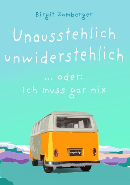 "Der Lack ist ab, das Getriebe ächzt. Ein paar Teile hängen, der Rest gehört generalüberholt. Die eine oder andere Schraube ist schon gröber locker. Und dennoch ... Hergeben würden wir sie nie und nimmer - unsere ganz persönlichen VW Bullis auch (Ehe-)Partner genannt ..." In 58 umwerfend aufrichtig geschriebenen, teilweise ernsthaft lustigen Kurzgeschichten dreht sich alles um Entschleunigung, Urinstinkte, den uns allen innewohnenden Urknall, heulende Mannsbilder, verwöhnte Frauenzimmer und andere unausstehlich unwiderstehliche Wesen.