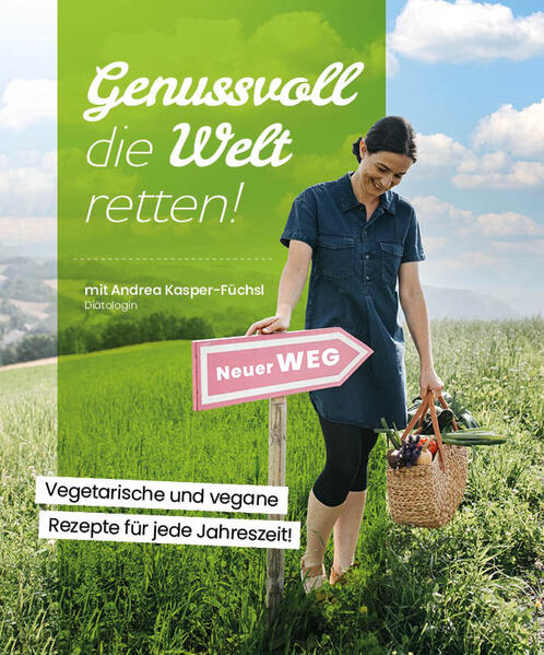 NUR IN ÖSTERREICH BEZIEHBAR Viele von uns möchten sich gesund und nachhaltig ernähren. Wäre da nicht der Alltag, der uns mit beruflichen und familiären Herausforderungen einen Strich durch die Rechnung macht. Genau diese Herausforderungen kenne ich als zweifache Mutter nur zu gut. Seit mittlerweile 20 Jahren arbeite ich als Diätologin an der Umsetzung von Ernährungswissen in die Praxis. Als Resultat daraus hältst du dieses Kochbuch in deinen Händen. Es wird dich das ganze Jahr über mit herrlich einfachen und köstlichen Rezepten begleiten. Das Buch ist eine Verknüpfung meiner Kochleidenschaft, meiner Liebe zur gesunden Ernährung und dem Wunsch, mit meiner Familie nachhaltiger zu essen. Die Rezepte sind vegetarisch oder vegan und nach Saison geordnet. Ich verwende gerne Vollkornprodukte und verzichte auf unnötige Zucker- und Fettzugaben. Die Entscheidung, nur vegetarische oder vegane Rezepte im Buch zu präsentieren, war einfach. Wir lieben die pflanzliche Küche und schonen damit Ressourcen. Für viele vegetarische Rezepte gibt es auch Hinweise, wie man sie gänzlich ohne tierische Produkte herstellen kann. Die Rezepte sind saisonal in unsere vier Jahreszeiten aufgeteilt. Das hilft beim regionalen Einkauf, verkürzt Transportwege, ermöglicht reife, heimische Lebensmittel und macht die Gerichte so noch geschmackvoller. Unser Essen ist etwas ziemlich Persönliches, fast Intimes. Wenn wir uns jetzt auf den folgenden Seiten etwas besser kennen lernen, bin ich für ein respektvolles „DU“. Dieses Buch ist ein liebevoller Begleiter zu mehr bunter Vielfalt am Teller! Bevor du es merkst, kochst du bunter, nachhaltiger und gesünder. Alles Liebe Andrea Kasper-Füchsl