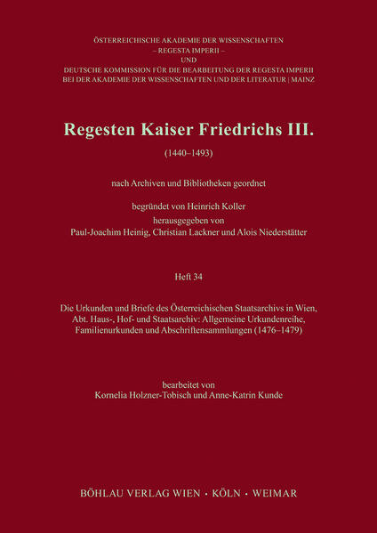 Regesten Kaiser Friedrichs III. | Bundesamt für magische Wesen