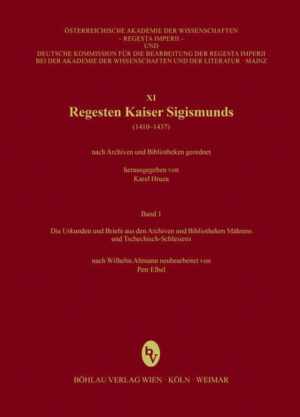 Regesta Imperii - XI: Regesten Kaiser Sigismunds (1410-1437) | Bundesamt für magische Wesen