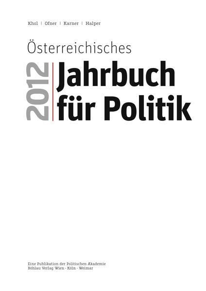 Österreichisches Jahrbuch für Politik 2012 | Bundesamt für magische Wesen