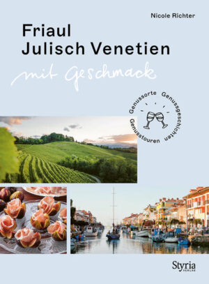 Weinberge und Karstfelsen, Grados goldener Sandstrand, das weiße Kieselbett des Tagliamento – Friaul-Julisch Venetien, die nordöstlichste der italienischen Regionen, bezaubert mit ihrer Vielfalt an Landschaften. Aber nicht nur das: Dort leben und arbeiten engagierte Winzerinnen, umweltschützende Schokolademacher, traditionsbewusste Fleischermeister und qualitätsverliebte Kaffeeröster. Alpen-Adria-Spezialistin Nicole Richter nimmt uns mit auf ihre ganz persönliche Reise des guten Geschmacks.