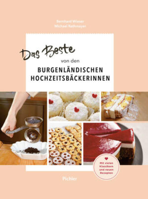 Die Highlights der Hochzeitsbäckerinnen Die burgenländische Hochzeitsbäckerei hat längst nicht nur am schönsten Tag des Lebens eine wunderbare Tradition: Von Kekserln und Krapferln über feines Kleingebäck, Schnitten und Kuchen bis hin zu sündhaft guten Torten ist sie bei EinsteigerInnen und erfahrenen BäckerInnen gleichermaßen beliebt. Über 70 abwechslungsreiche, vielfach erprobte Rezepte werden thematisch frisch aufbereitet und durch neue Highlights ergänzt. Mit praktischen Tipps und zahlreichen Fotos zu wichtigen Arbeitsschritten machen Backen und Naschen gleichermaßen Freude.