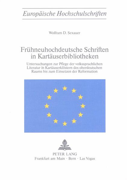 Zu den einflussreichsten Orden des Spätmittelalters zählen die Kartäuser, die durch ihre Statuten auf die Bucharbeit gewiesen sind. Die Prüfung der literarischen Nachrichtentradition aus den zahlreichen deutschsprachigen Kartausen zeigt eine beachtliche Menge an Material. Es wird für drei oberdeutsche Klöster ausgewertet, und vermittelt von der literarischen Tätigkeit der Mönche ein komplexes Bild, innerhalb dessen u.a. der Rekonstruktion einer umfangreichen, vollständig deutschen Bibliothek um 1500 besonderes Gewicht zukommt.