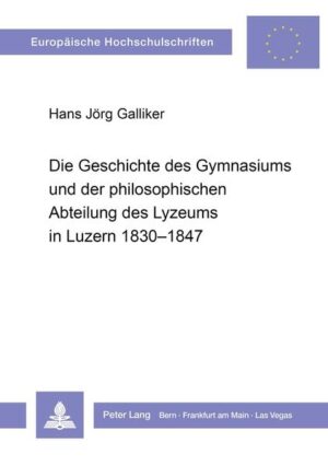 Das 1574 enstandene Jesuitenkollegium in Luzern galt als «die erste und vorzüglichste Bildungsanstalt der katholischen Eidgenossenschaft» (Philipp A. von Segesser). Nach Aufhebung des Jesuitenordens 1773 geriet die Schule immer stärker ins Kraftfeld der Politik, nach der Machtübernahme der Liberalen 1830 wurde sie vollends in den Strudel der politischen Auseinandersetzungen gerissen. Die Vorkommnisse rund um die höhere Lehranstalt in den Jahren der Regeneration waren ein Hauptgrund für den politischen Umsturz 1841. Die Wiederberufung der Jesuiten an die theologische Abteilung des Lyzeums, als Reaktion auf die früheren Vorkommnisse und auf die Aargauer Klosteraufhebung, schürzten den Knoten der eidgenössischen Verwicklungen weiter, der schliesslich durch einen Bürgerkrieg zerschnitten wurde. Die vorliegende Studie will die tatsächlichen inneren Verhältnisse am Gymnasium und an der philosophischen Abteilung klarlegen und zeigen, inwieweit sich die zeitgenössischen Strömungen im Bildungswesen auf die Luzerner Lehranstalt auswirkten. Das Ergebnis ist ein Beitrag zur Geschichte des höheren katholischen Bildungswesens der Schweiz im 19. Jahrhundert und zur politischen Geschichte des Kantons Luzern in den bewegten Jahrzehnten vor 1848.