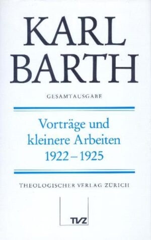 Kurz vor Erscheinen der neuen Fassung seines 'Römerbriefs' begann Karl Barth im Herbst 1921 seine erste akademische Lehrtätigkeit als Honorarprofessor für Reformierte Theologie an der Universität Göttingen. Jetzt ging es darum, die von ihm als Einzelgänger im schweizerischen Dorfpfarramt eingeleitete Umwälzung im Rahmen des akademischen Lehrbetriebs zu konsolidieren und gegen allerlei Rückfragen und Angriffe zu verteidigen. Sein sich rasch ausbreitender Ruf führte aber auch zu einer ausgedehnten Vortragstätigkeit. Dabei kam er zu Einblicken in unterschiedliche kirchliche Verhältnisse. Die meisten Vorträge entstanden in größtem zeitlichen Gedränge, wurden nach der mündlichen Abhaltung von Barth überarbeitet und dann publiziert, z.T. in 'Zwischen den Zeiten'. Insgesamt entstanden in dieser Zeit Texte, denen die Bedeutung eines zweiten Grunddokuments neben dem 'Römerbrief' zukommt!. Der vorliegende Band enthält alle Vorträge, Aufsätze und Polemiken aus der Göttinger Zeit, 24 Stücke, darunter fünf bisher unveröffentlichte neben solchen, die längst klassische Geltung haben. Ein ausführlicher Anmerkungsapparat erschließt Barths Quellengebrauch sowie die zahlreichen zeitgeschichtlichen Bezugnahmen und Anspielungen. Einleitungen unterrichten über die Umstände der Entstehung der einzelnen Stücke. Das Register erleichtert das Erkennen gedanklicher Kontinuitäten und Entwicklungen innerhalb dieser Schaffensperiode. In mancher Hinsicht könnte die Überschrift eines der kürzesten Beiträge: 'Immer noch unerledigte Anfragen' der Titel dieses ganzen Bandes sein, mit Aktualität auch für die heutige Zeit …!