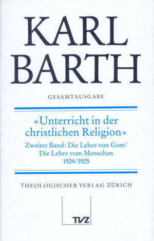 In den letzten anderthalb Jahren seiner Göttinger Lehrtätigkeit behandelte Barth erstmals das, was sein Lebensthema werden sollte: Er trug in einem dreisemestrigen Zyklus eine abgeschlossene Dogmatik vor. Sie so zu nennen war ihm als Honorarprofessor für reformierte Theologie verwehrt. Der auf Calvin anspielende Ersatztitel, den die Gesamtausgabe zur besseren Unterscheidung von der 'Christlichen' und der 'Kirchlichen Dogmatik' übernimmt, verhüllt eher das Anliegen dieses sich seiner Kühnheit bewußten Versuchs, gegenüber der 'religionistischen' Glaubenslehre des Neuprotestantismus einen offenbarungstheologischen Neuansatz zu wagen. Der 1985 veröffentlichten Prinzipienlehre (1924) folgt in diesem zweiten Band der erste Teil der inhaltlichen Ausführung. Die Disposition nimmt manche berühmte Entscheidungen der Kirchlichen Dogmatik vorweg, etwa die prominente Stellung der Praedestinationslehre als Herzstück der Gotteslehre. Der Gotteslehre ist, anders als später, auch die Schöpfungs- und Vorsehungslehre integriert, während eine besonders originell konzipierte Lehre von den Engeln die Anthropologie eröffnet. Stofflich schließt sich Barth eng an die von ihm in dieser Zeit gleichsam entdeckte altprotestantische Überlieferung an. Es ist spannend zu beobachten, wie diese mit seiner eigenen Wort-Theologie zu einem neuen Ganzen verschmilzt. Der Göttinger Vorlesungszyklus kann als die eigentliche, bisher nicht veröffentlichte Dogmatik der 'dialektischen' Theologie gelten.