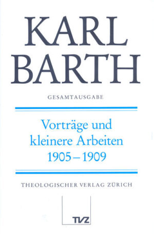 Der nach der chronologischen Abfolge erste Band der Abteilung III der Gesamtausgabe umfaßt alle der Gattung zugehörenden Arbeiten Barths aus seiner Studentenzeit (1904-1908) sowie aus seiner Zeit als Hilfsredaktor der 'Christlichen Welt' in Marburg (1908/09). Der in späteren Jahren gegen Barth geäußerte Verdacht, seine Reserve gegenüber der historisch-kritischen Exegese beruhe u.a. auf mangelnder Beherrschung ihrer Technik, findet in den studentischen Arbeiten eine überraschende Widerlegung. Der junge Student handhabt diese wissenschaftlichen Methoden auf Anhieb brillant. Das belegen die beiden großen Arbeiten über die Missionstätigkeit des Apostels Paulus und über die Vorstellung vom Descensus ad inferos eindrücklich. Auch die kürzeren Stücke befassen sich überwiegend mit Themen der neutestamentlichen Exegese und der Kirchengeschichte. In einem Vortrag vor seiner Studentenverbindung Zofingia plädiert Barth 1906 vehement für deren soziale Orientierung. Aus der Marburger Zeit stammen einige Rezensionen, ferner ein Vortrag über den kosmologischen Beweis für das Dasein Gottes sowie eine Rechenschaftsablage über den im Studium gewonnenen Standort angesichts des bevorstehenden Übergangs ins Pfarramt. Der Band spiegelt den Werdegang des jungen Barth vom sich handwerklich übenden Anfänger bis zum leidenschaftlich überzeugten Schüler Wilhelm Herrmanns mit eigenem theologischen Profil, das freilich von dem des späteren Erneuerers der evangelischen Theologie noch nichts ahnen läßt. Ein ausführlicher Anmerkungsapparat erschließt die Quellen, mit denen Barth arbeitet und die Verhältnisse, auf die er Bezug nimmt. Eine spezielle Einleitung zu jedem Stück schildert die Entstehungsgeschichte des betreffenden Textes und dokumentiert Reaktionen von Barths Eltern und anderer Leser auf seine Äußerungen.