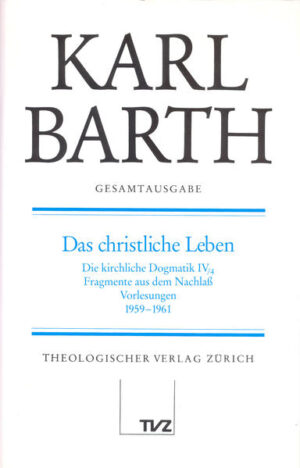 Der Band enthält die letzten, noch nicht veröffentlichten Vorlesungen Karl Barths zur Kirchlichen Dogmatik. Sie entstanden 1959-1961 als Teil des 17. Kapitels der KD, das unter der Überschrift 'Das Gebot Gottes des Versöhners' deren Band IV/4 hätte ausmachen sollen. Die Lehre von der Taufe hat Barth selber noch kurz vor seinem Tode als Fragment dieses Buches veröffentlicht. Ein einleitender Paragraph 'Ethik als Aufgabe der Lehre von der Versöhnung' erläutert den Weg der christlichen Ethik zwischen einer gesetzlich-kasuistischen und einer nur situations gegebenen Bestimmung des menschlichen Handeins. Lehre vom christlichen Leben ist Unterweisung und Aufforderung, unsere Geschichte auf Grund der Begegnung mit Jesus Christus zu einer Entsprechung der Geschichte dieses einen wahren Gottes und wahren Menschen werden zu lassen. Grundgestalt des christlichen Handeins ist nach Barth die dem Menschen gebotene Anrufung Gottes und das weltliche Leben in dieser Anrufung. Barth hat deshalb diesen Teil seiner Ethik als Auslegung des 'Unser Vater' durchführen wollen. Mit der Erklärung der zweiten Bitte bricht diese Auslegung ab, so daß folgende drei Paragraphen abgeschlossen vorliegen: 'Die Kinder und ihr Vater', 'Eifer um die Ehre Gottes' und 'Der Kampf um menschliche Gerechtigkeit'. Die Veröffentlichung dieser Fragmente istein höchst gewichtiger Beitrag zu dem neuerdings wieder entfachten Streit um die sozialen und politischen Implikationen von Barths Theologie. Ein Anhang gibt Einblick in Barths Arbeit an diesem Kapitel seiner Dogmatik: es werden Vorarbeiten und ein Überarbeitungsversuch zu diesen Fragmenten mitgeteilt.