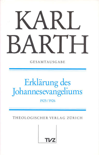 Karl Barths Freund Eduard Thurneysen, auf dessen Anregung hin diese Vorlesung als erstes von Barths nachgelassenen exegetischen Werken in der Gesamtausgabe erscheint, sprach ihr gleichen Rang zu wie dem späteren, längst klassisch gewordenen Kommentar Rudolf Blutmanns. Mehr als ein Drittel der breit angelegten, mit Kapitel 8 abbrechenden Auslegung entfaltet allein den Prolog. Dabei beteiligt sich Barth stärker als sonst am Gespräch mit der historisch-kritischen und religionsgeschichtlichen Forschung seiner Zeit. Sein hauptsächliches Interesse gilt jedoch der Frage nach der Bedeutsamkeit gerade dieses Evangeliums in seiner Eigenart für die Verkündigung und das Bekenntnis der Kirche. So gelingt ihm eine nuancenreiche Auslegung aus einem Guß. Wie aktuell Johannes in der genannten Hinsicht ist, erwies sich 1933, als Barth mit einer kaum veränderten Wiederholung der Vorlesung für den suspentierten Neutestamentler Karl Ludwig Schmidt einsprang. Ohne jede direkte Anspielung auf die kirchenpolitischen und politischen Ereignisse, zu denen Barth gleichzeitig in anderer Form Stellung nahm, bringt seine Auslegung die universale Reichweite des Evangeliums zu Gehör. Der Ausgabe liegt die zweite Fassung von 1933 zugrunde. Ein textkritischer Apparat gibt über die Urfassung. von 1925/26 Aufschluß, wo immer die Überarbeitung anders als nur stilistisch von ihr abweicht. Angesichts der jetzt wieder in Fluß gekommenen Diskussion über das Johannesevangelium dürfte dessen letzter protestantischer Kommentar vor Bultmann besonderes Interesse beanspruchen. Er zeigt überdies den Exegeten Barth von einer neuen Seite und läßt dessen Verhältnis zu dem Evangelium, das dem Dogmatiker Barth immer besonders wichtig war, im Zusammenhang erkennen.