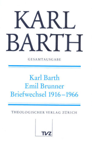 In den über 170 Karten und Briefen, die Karl Barth und Emil Brunner zwischen 1916 und 1966 wechselten, spiegeln sich 50 Jahre Theologiegeschichte-und in den Jahren des deutschen Kirchenkampfes und der Selbstbehauptung der Schweiz im Zweiten Weltkrieg auch ein aufregendes Stück europäischer Geschichte. Zugleich zeigt uns der Briefwechsel als Dokument einer zeitweise von heftigen Gegensätzen bewegten Freundschaft zwei eindrucksvolle Charakterköpfe. Immer neu geht die Auseinandersetzung um die Grundfragen: Was ist die Sache der Theologie-im Gegenüber zu Philosophie, Kultur und Gesellschaft? Wie findet die Kirche zu ihrer Sache? Und wie findet sie zu ihrer lebendigen Gestalt? Was ist ihre Verantwortung gegenüber dem Staat? Und wie bewährt sie sich in den gesellschaftlichen und politischen Auseinandersetzungen? Der Briefwechsel führt so mitten hinein in die Weggemeinschaft und das Spannungsfeld der 'Dialektischen Theologie'. Die theologischen Themen der Zeit werden hier in lebhafter Unmittelbarkeit diskutiert: der Religiöse Sozialismus, die Kritik am Neuprotestantismus, das Problem von Schrift und Offenbarung, später die Frage der 'natürlichen Theologie', die Barmer Theologische Erklärung und die Oxford-Gruppenbewegung, die Stellung zum Hitlerstaat und zum Kalten Krieg. In geradezu dramatischer Weise reden und ringen die Freunde miteinander, sie reiben sich hart aneinander und lassen sich doch nicht los. Der bewegende Schlußpunkt der Beziehung ist der Zuspruch des barmherzigen Ja-Worts Gottes an den sterbenden Brunner. So wirft der Briefband nicht nur neues Licht auf die 'Dialektische Theologie', die ein bestimmender Faktor der Theologiegeschichte des 20. Jahrhunderts war. Er führt zugleich an Brennpunkte theologischen Fragens auch in der Gegenwart.