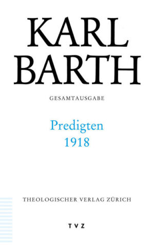 1918 wurde für Karl Barth das Jahr des 'Römerbriefs': 1916 begonnen, wurde das erste Manuskript im Sommer 1918 fertig und sogleich zu dem Ende 1918 erscheinenden Buch umgearbeitet. 1918 war aber auch das Jahr, in dem der Erste Weltkrieg unter großen Erschütterungen zu Ende ging. Im November entluden sich die sozialen Spannungen in der Schweiz in einem 'Generalstreik', um den es in der Folge in Safenwil zu 'scharfen Gefechten' in der Kirchenpflege und in der von Barth geleiteten Sozialfürsorgekommission kam, welche die Folgen der heftigen Grippewelle lindern sollte. Vieles davon klingt in den 44 Predigten dieses Jahrgangs an. Vor allem aber bieten sie ein eindrucksvolles Bild der mit der Arbeit am Römerbrief verbundenen theologischen Reorientierung: sie zeigen, wie Barth immer wieder um ein neues Verstehen der Bibel ringt und eben von daher auch ein besseres Verständnis für das Zeitgeschehen und für das Leben seiner Gemeinde zu gewinnen versucht. Die Intensität dieser Arbeit dokumentiert sich auch daran, dass Barth mehrere Predigten sofort überarbeitete, so daß sie in zwei Fassungen vorliegen. So machen diese Predigten-unter denen neben drei Predigten zu Römer 12,1-2 und der kursorischen Auslegung von Matthäus 8 die Adventspredigten über Johannes 1,1-5 besonders zu erwähnen sind-in einzelnen Schritten eine hermeneutisch-exegetische Arbeit sichtbar, die Theologie und Kirche entscheidend verändern sollte.