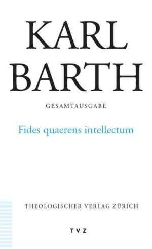 Karl Barths Schrift 'Fides quaerens intellectum' von 1931 ist in doppelter Weise von grundlegender Bedeutung. Zum einen ist es das entscheidende Dokument der Entdeckung jener Denkbewegung, die in der 'Kirchlichen Dogmatik' klassisch durchgeführt wurde. Barth hat sie als die der Theologie allein angemessene bezeichnet. Zum anderen bietet es eine wegweisende Analyse und Interpretation von Anselms Argument für die Existenz Gottes im 'Proslogion', die keine Auseinandersetzung mit dieser berühmten Vorform des ontologischen Gottesbeweises ignorieren kann. Damit gibt dieses Buch zugleich einen Schlüssel zum Verständnis von Barths theologischer Methode und zur Interpretation von Anselms Argumentation an die Hand.