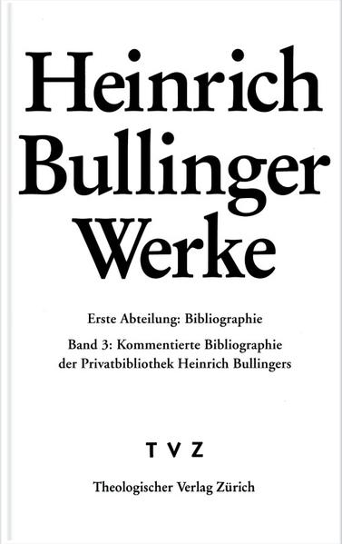 Die Privatbibliothek eines Gelehrten ist der Spiegel seiner intellektuellen Vorlieben. Sie ist grundsätzlich nicht für die Öffentlichkeit bestimmt, sondern steht für den Privatgebrauch im Studierzimmer des Besitzers. Im Laufe der Jahre finden sich dort nebst den Standardwerken und dem geistigen Handwerkszeug verschiedene literarische Rosinen, manche Liebhaberstücke, Widmungsexemplare, Unikate und vieles mehr zu einer neuen Einheit zusammen. Vor diesem Hintergrund ist es nicht erstaunlich, dass die Erforschung von Gelehrtenbibliotheken in den vergangenen Jahren enormen Aufschwung erlebt hat. Im vorliegenden Buch rekonstruieren Leu und Weidmann die Privatbibliothek des bekannten Zürcher Reformators Heinrich Bullinger. Nebst ausführlichen bibliographischen Beschreibungen ist auch eine umfangreiche Einleitung, welche den geistes- und theologiegeschichtlichen Rahmen von Bullingers Bibliothek absteckt, enthalten.