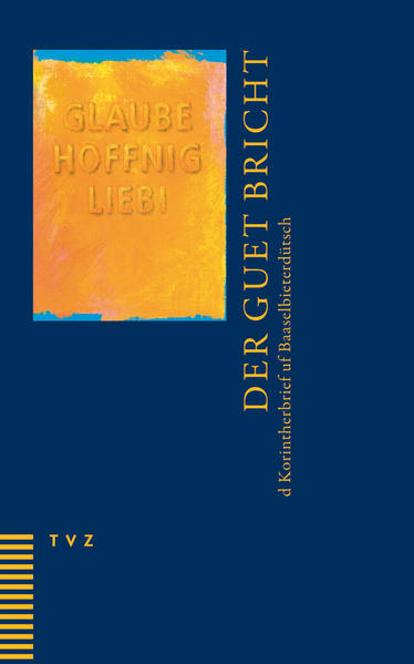 Diese Übersetzung der Korintherbriefe schliesst sich an die Baselbieter Übersetzung des Lukas-Evangeliums (1998) sowie der Apostelgeschichte (2002) an. Die Korintherbriefe zeigen anschaulich, mit welchen Problemen und Spannungen die Gemeinde in Korinth zu kämpfen hatte. Paulus ermahnt, kritisiert, massregelt-aber er ermuntert auch. Das Übersetzerteam hat sich um eine zeitgemässe und gepflegte Sprache bemüht und darum, die manchmal komplizierten und nicht immer leicht nachvollziehbaren Gedankengänge des Paulus heutigen Leserinnen und Lesern zugänglich zu machen. Um eine grössere Reichweite der Übersetzung zu gewährleisten, wurde die Mundart von Liestal gewählt. Die verwendete Mundartschreibweise nach Eugen Dieth gibt den Klang dieser Mundart genau wieder und garantiert trotzdem eine leichte Lesbarkeit. Die Übersetzung eignet sich sowohl für den Vortrag im Gottesdienst als auch für den privaten Gebrauch. Sie eröffnet Leserinnen und Lesern, auch Nicht-Baselbietern, einen neuen Zugang zur oft ganz praktischen Theologie des Paulus.