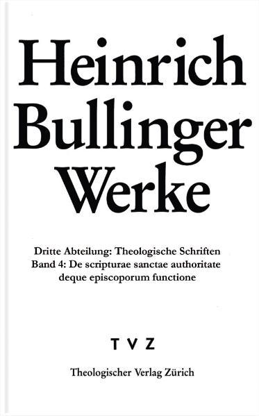 Das Werk 'Die Autorität der Heiligen Schrift und die Aufgabe der Bischöfe' beinhaltet zwei brennende Themen der Reformationszeit. Im ersten Teil wird das reformatorische Schriftprinzip entfaltet: Die letzte Norm für die Verkündigung und das Leben der Kirche kann nur die Heilige Schrift sein. An ihr müssen sich Lehre und Gebräuche messen lassen, auch wenn sie sich auf altehrwürdige Autoritäten berufen können. Der zweite und längere Teil setzt sich mit der Herkunft und Aufgabe des Bischofsamtes auseinander. Dabei wird anhand zahlreicher historischer Quellen dargelegt, dass das Bischofsamt nicht göttlichen Ursprungs, sondern eine dienstbare kirchliche Funktion ist, die ausdrücklich auf die Lehre, das Gebet und den Dienst an Wort und Sakrament bezogen ist. Mit diesem Werk, das im März 1538 erschienen und König Heinrich VIII. von England gewidmet ist, beginnt Bullingers tiefgreifender und nachhaltiger theologischer Einfluss auf die Englische Kirche. Diese erste kritische Edition gibt den lateinischen Text wieder.