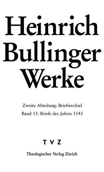 Der Briefwechsel des Zürcher Antistes Heinrich Bullinger (1504-1575) ist eine bedeutende epistolarische Quelle sowohl in politischer, kultureller, kirchenhistorischer, mentalitätsgeschichtlicher, biografischer als auch in wirtschaftlicher, meteorologischer und astronomischer Hinsicht. Im vorliegenden Band sind die 261 erhaltenen Briefe aus dem Jahr 1545 veröffentlicht. Der Eidgenossenschaft und ihren Verbündeten kommt in der Korrespondenz mit Personen aus Basel, Bern, Lausanne, Graubünden (darunter italienische Glaubesflüchtlinge) und St. Gallen eine besondere Bedeutung zu. So ergeben sich etwa neue Erkenntnisse zur Reformation im Appenzellerland sowie die Möglichkeit, die Entstehung der Eidgenössischen Chronik von Johannes Stumpf und Vadians Mitarbeit daran zu verfolgen. Auf kirchenhistorischer Ebene spielen der Kölner Reformationsversuch und die Auseinandersetzungen der Zürcher Kirche mit Martin Luther und Johannes Cochläus eine besondere Rolle. Auch zu Johannes Calvin liefert der Band bislang Unbekanntes.