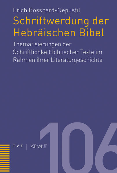 Schriftlichkeit kommt im Alten Testament nicht nur gelegentlich zur Sprache, sondern sie spielt in einer Anzahl von Texten eine konstitutive Rolle: so etwa bei den von Gott beschriebenen Gesetzestafeln (Ex 24 und 34), bei der Entstehung der Jeremia-Schriftrolle (Jer 36) oder beim Studium der schriftlichen Tora (Ps 1). Die nach den drei Kanonteilen Tora, Propheten und Schriften gegliederte Studie geht den Fragen nach, wie die Heilige Schrift ihre eigene Schriftwerdung thematisiert und inwiefern sich diese Thematisierung und Konzipierung der Schriftlichkeit von Teilen des Alten Testaments als Spur durch die alttestamentliche Literaturgeschichte verfolgen lässt. Trägt die Thematisierung von Schriftlichkeit bei zur Erhellung der Genese des Alten Testaments, das schliesslich zu einer kanonisierten Schrift geworden ist?