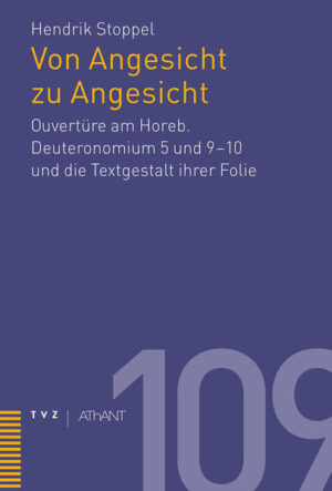 Von Angesicht zu Angesicht steht Israel am Gottesberg seinem Gott gegenüber. Die Berichte über die dortigen Ereignisse sind ein Schlüssel zur Entstehungsgeschichte des Pentateuchs und des Deuteronomistischen Geschichtswerks. Ausgehend von den Texten in Deuteronomium 5 und 9-10 wird das Verhältnis zu Exodus 19-24 und 32-34 in mehreren literargeschichtlichen Durchgängen geklärt. Besonderes Gewicht erhalten dabei die argumentativen Absichten der verschiedenen Schichten. So können die Texte als Selbst­verständigung Israels in einer bestimmten his­- torischen Zeit beschrieben werden. Es lässt sich aber auch aufzeigen, wie in den Texten selbst schon die Saat ihrer weit über den Entstehungszeitraum hinausgehenden Bedeutung liegt.