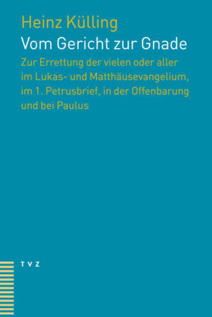 «Gott hat alle in den Ungehorsam eingeschlossen, um allen seine Barmherzigkeit zu erweisen», so die Aussage von Paulus in Röm 11,12. Sie berichtet, dass das göttliche Erbarmen die gesamte Menschheit umfasse. Zwar schliesst es Gottes Gericht ein, das sich den menschlichen Verfehlungen entgegenstellt, doch dessen Ziel besteht nicht in der Vernichtung des Übeltäters, sondern in der Vergebung seiner Schuld und der Erweckung zu neuem Leben. Was aber ist mit neutestamentlichen Texten, die eine gegenteilige Meinung zu vertreten scheinen? Heinz Külling geht diesen Texten im Lukas- und Matthäusevangelium, im 1. Petrusbrief und in der Offenbarung nach. Seine Untersuchung zeigt, dass auch diese Stellen auf ihre Weise bestätigen, dass die Menschheit nicht ihrem Untergang entgegengeht. Eine Zuversicht, die sich lohnt, auch in der gegenwärtigen Verkündigung unüberhörbar zu machen.