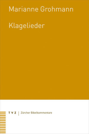 Die Klagelieder sind Krisenliteratur. Sie verarbeiten ein konkretes historisches Ereignis in poetischer Sprache: die Zerstörung der Stadt Jerusalem und des Tempels 587 v. Chr. Marianne Grohmann deutet in ihrem Kommentar die Klagelieder als literarische, historische, anthropologische und theologische Texte. Dabei zeigt sie die traditionsgeschichtlichen Zusammenhänge auf und spannt den Bogen von der altorientalischen Klageliteratur über die vielfältigen Bezüge innerhalb der Hebräischen Bibel bis zur Rezeptionsgeschichte, v. a. im Judentum. Grohmanns Erklärungen der fünf Lieder zeigen anthropologische wie theologische Aspekte auf und schärfen den Blick für die Mehrdeutigkeit der hebräischen Poesie.