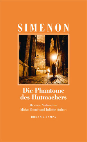 Der angesehene Hutmacher Léon Labbé und der kleine Schneider Kachoudas. Viel haben die beiden nicht gemein, auch wenn sie in der Rue du Minage, einer Geschäftsstraße in der Hafenstadt La Rochelle, dicht beieinander leben und arbeiten. Nur durch einen Zufall findet der Schneider heraus, dass es der Hutmacher ist, der seit Wochen die Stadt in Angst und Schrecken versetzt: In fünf verregneten Nächten hat er, scheinbar wahllos, fünf Frauen ermordet. Die ausgesetzte Belohnung würde dem Schneider einige Sorgen nehmen, aber er weiß, dass man ihm, dem Einwanderer, nicht glauben wird. Und während sein Schweigen ihn zum Komplizen macht, schlägt der Mörder erneut zu. Der Stoff um die komplizierte Beziehung zwischen einem Mörder und seinem Nachbarn ließ Simenon nicht los, er behandelte ihn zunächst in zwei Erzählungen und erst dann in Romanform. Die Erzählung »Der kleine Schneider und der Hutmacher«, die Simenon 1947, ein Jahr vor dem Roman, geschrieben hat, findet sich im Anhang dieser Ausgabe.