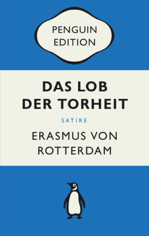 Ein Meisterwerk der Ironie und Satire Wer spricht nicht über die Dummheit der Menschen. Doch wie kommen wir dazu, über die Dummheit zu lachen? Gäbe es ohne sie doch keine Leidenschaft und keine Liebe. Erst die Torheit lässt unser Leben erträglich werden. - Launig und hochironisch, mit poetischem wie provokantem Blick auf unsere Welt ergreift hier die Torheit höchstselbst das Wort und führt uns in einer einzigartigen Lobrede unsere Schwächen und Laster vor Augen. Denn: Torheit ist die wahre Weisheit, eingebildete Weisheit ist Torheit. Erstmals 1511 gedruckt, ist Erasmus von Rotterdams »Lob der Torheit« ein Hauptwerk des Humanismus und bis heute ein Weltbestseller. PENGUIN EDITION. Zeitlos, kultig, bunt. - Ausgezeichnet mit dem German Brand Award 2022