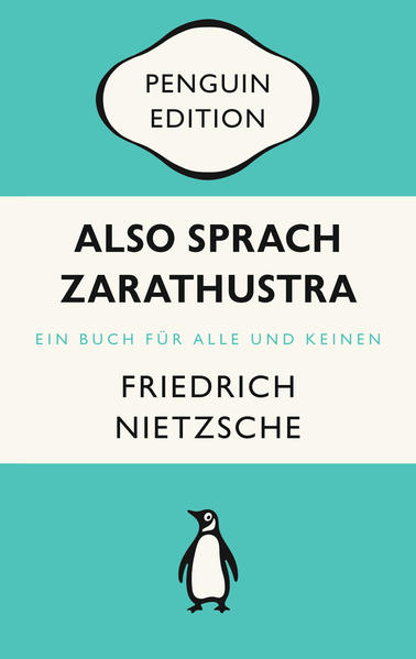 Das Meisterstück eines Dichterphilosophen, poetischer Hymnus an den freien Geist, Daseinsfeier, Weisheitsbuch, höhere Lebenshilfe und spirituelle Offenbarung in einem Nietzsches «Zarathustra» ist ein Buch, das seinesgleichen sucht. Hier schreibt kein akademisch-trockener Theoretiker in abgeklärter Weise über die letzten Dinge des Lebens. Vielmehr sieht man einen flammenden Denker und Stilisten in rhetorischer Hochform. Hier spricht einer von dem, was ihn umtreibt. Philosophieren ist ihm nicht Zeitvertreib, sondern innerer Notwendigkeit - ein großes Abenteuer, ein Aufbruch ins Ungewisse und Ungesicherte, befeuert durch die Lust nach einem intensiveren, lustvolleren Leben. «Also sprach Zarathustra» ist eines der vitalsten Bücher der modernen Geistesgeschichte. Mit seiner Verve und Leidenschaftlichkeit spricht es seit jeher junge Menschen an. Jenseits aller Vorurteile und Dogmen predigt es die Selbsterziehung des Menschen. Der Verfasser selbst hielt es für sein bestes und wichtigstes Buch, für sein Vermächtnis an künftige Generationen. PENGUIN EDITION. Zeitlos, kultig, bunt. - Ausgezeichnet mit dem German Brand Award 2022