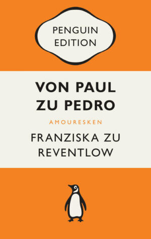 Geistreiche und vergnügliche Männertypologie einer Bohemienne Pauls und Pedros gab es einige im Leben der sogenannten «Skandalgräfin» Franziska zu Reventlow. Und sie weiß mit viel Charme und Esprit über diese Männer zu berichten: über den Hilfsbereiten, über den Anhänglichen, über den Geheimnisvollen oder über den Schaumschläger. In Form von Briefen gewährt die Ich-Erzählerin tiefe Einblicke in ihr unkonventionelles Liebesleben, den Alltag einer modernen Frau, die unabhängig bleiben möchte, sowie die illustre Gesellschaft der Münchner Bohème. Künstlerin, Avantgardistin, Bohemienne, Freidenkerin - Franziska zu Reventlow, die bereits im Alter von 47 Jahren verstarb, war eine der ungewöhnlichsten Frauen der deutschen Geschichte und wurde als Schriftstellerin nur allzu häufig verkannt. PENGUIN EDITION. Zeitlos, kultig, bunt. - Ausgezeichnet mit dem German Brand Award 2022