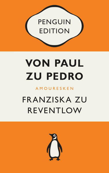 Geistreiche und vergnügliche Männertypologie einer Bohemienne Pauls und Pedros gab es einige im Leben der sogenannten «Skandalgräfin» Franziska zu Reventlow. Und sie weiß mit viel Charme und Esprit über diese Männer zu berichten: über den Hilfsbereiten, über den Anhänglichen, über den Geheimnisvollen oder über den Schaumschläger. In Form von Briefen gewährt die Ich-Erzählerin tiefe Einblicke in ihr unkonventionelles Liebesleben, den Alltag einer modernen Frau, die unabhängig bleiben möchte, sowie die illustre Gesellschaft der Münchner Bohème. Künstlerin, Avantgardistin, Bohemienne, Freidenkerin - Franziska zu Reventlow, die bereits im Alter von 47 Jahren verstarb, war eine der ungewöhnlichsten Frauen der deutschen Geschichte und wurde als Schriftstellerin nur allzu häufig verkannt. PENGUIN EDITION. Zeitlos, kultig, bunt. - Ausgezeichnet mit dem German Brand Award 2022