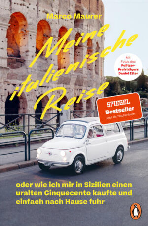 Roadmovie und Liebeserklärung an Italien - der SPIEGEL-Bestseller jetzt im Paperback Dies ist die Geschichte eines lange gehegten Traums: Mit einem uralten Fiat Cinquecento fährt der Reporter Marco Maurer – begleitet vom Fotografen und Pulitzer-Preisträger Daniel Etter – von Sizilien nach Deutschland. Tausende Kilometer weit, Meere links und rechts liegen lassend, Berge überquerend, eine Reise gegen die Schnelllebigkeit unserer Zeit. Unterwegs begegnet er Oliven- und Safranbauern, Ordensschwestern und Pastaherstellern, Cafébesitzerinnen und Pizzabäckern, Köchinnen und Mechanikern, Nonnas und Mammas. Er hört ihre Geschichten, kocht und isst gemeinsam mit ihnen. Ein faszinierender Streifzug durch das ursprüngliche Italien, das Touristen normalerweise verschlossen bleibt – und eine Reise in die eigene Vergangenheit, in das verloren geglaubte Dorf seiner Großmutter, wodurch er auch Italien immer näher kommt und am Ende eine überraschende Entdeckung macht. Durchgehend vierfarbig gestaltet, mit vielen Abbildungen und Rezepten.