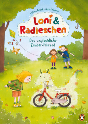 Abenteuergeschichten mit einem unglaublichen Zauber-Fahrrad Loni staunt nicht schlecht, als sie vor ihrem Haus ein echtes Zauber-Fahrrad entdeckt: Radieschen kann nicht nur sprechen, er verwandelt sich auch in jedes Tier, das sein Radkind Loni sich wünscht! Mit Radieschen erlebt Loni unglaubliche Abenteuer: Sie reitet mit einem Pony durch den Park, hüpft mit einem Frosch im Turnunterricht umher, faulenzt mit einer Robbe in der Sonne, fliegt auf einem Drachen durch die Lüfte und vieles mehr. Spannende Vorlesegeschichten für Kinder ab 4 Jahren Gemeinsam fürs Vorlesen: Kooperation von Penguin JUNIOR mit der Stiftung Lesen Ausstattung: Mit fbg. Illustrationen